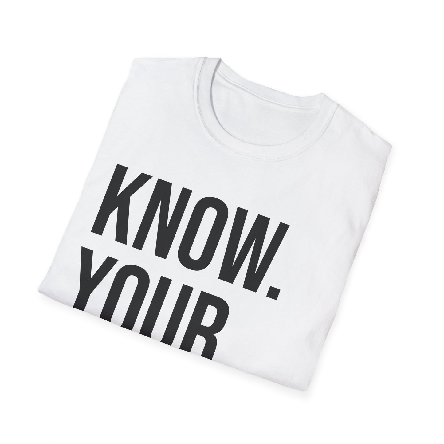 The CLASSIC Know Your Worth Tee! Perfect for Motivation, Self-Care, Gifts, Inspirational Apparel, Everyday Wear