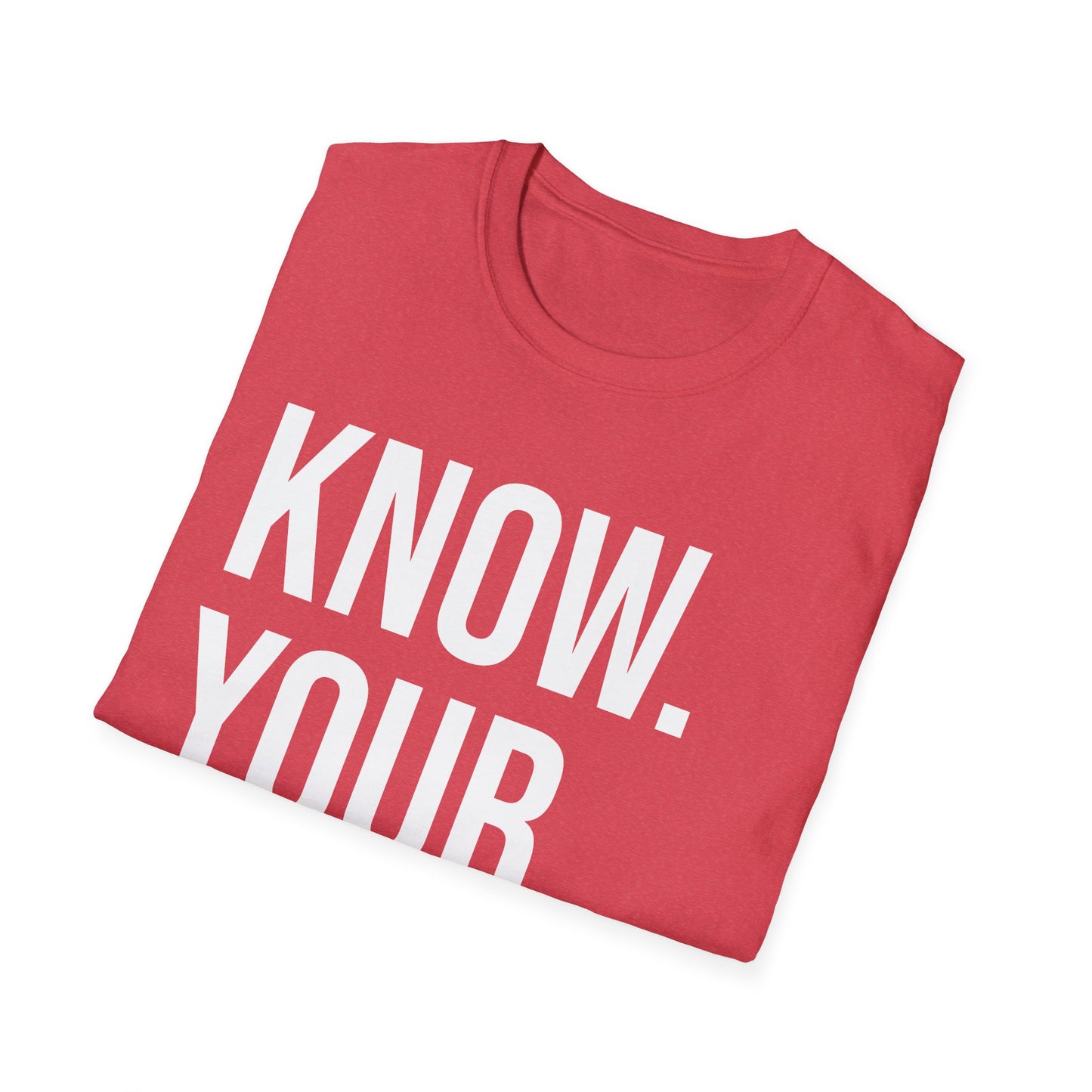 The CLASSIC Know Your Worth Tee! Perfect for Motivation, Self-Care, Gifts, Inspirational Apparel, Everyday Wear