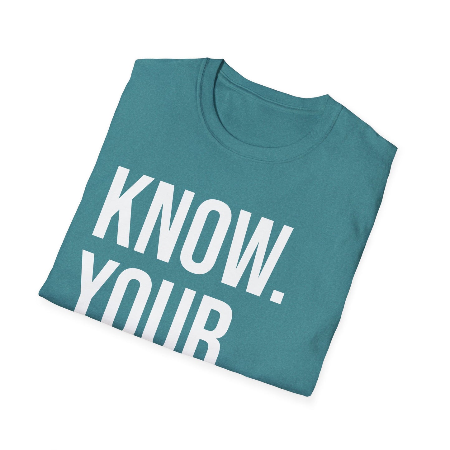 The CLASSIC Know Your Worth Tee! Perfect for Motivation, Self-Care, Gifts, Inspirational Apparel, Everyday Wear