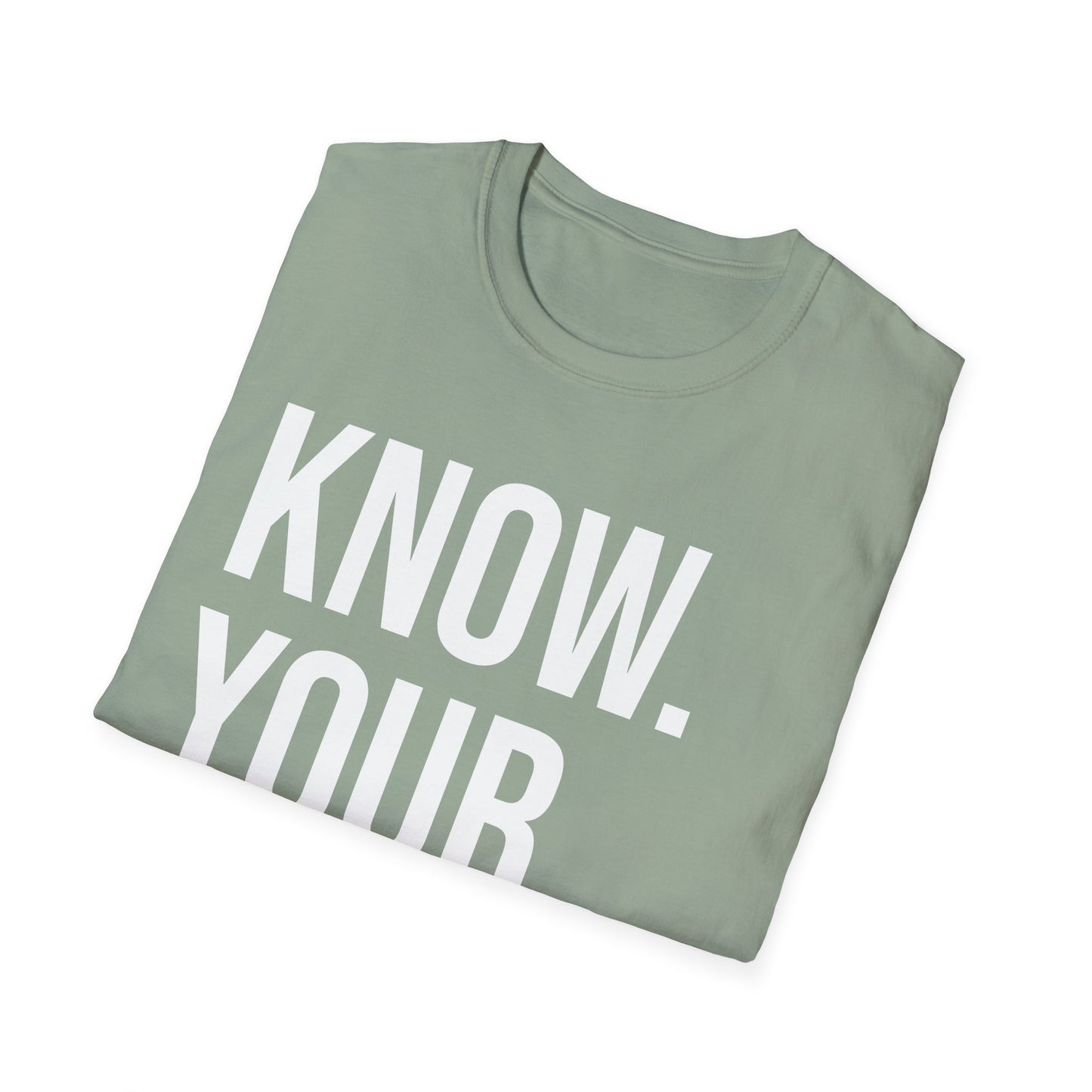 The CLASSIC Know Your Worth Tee! Perfect for Motivation, Self-Care, Gifts, Inspirational Apparel, Everyday Wear