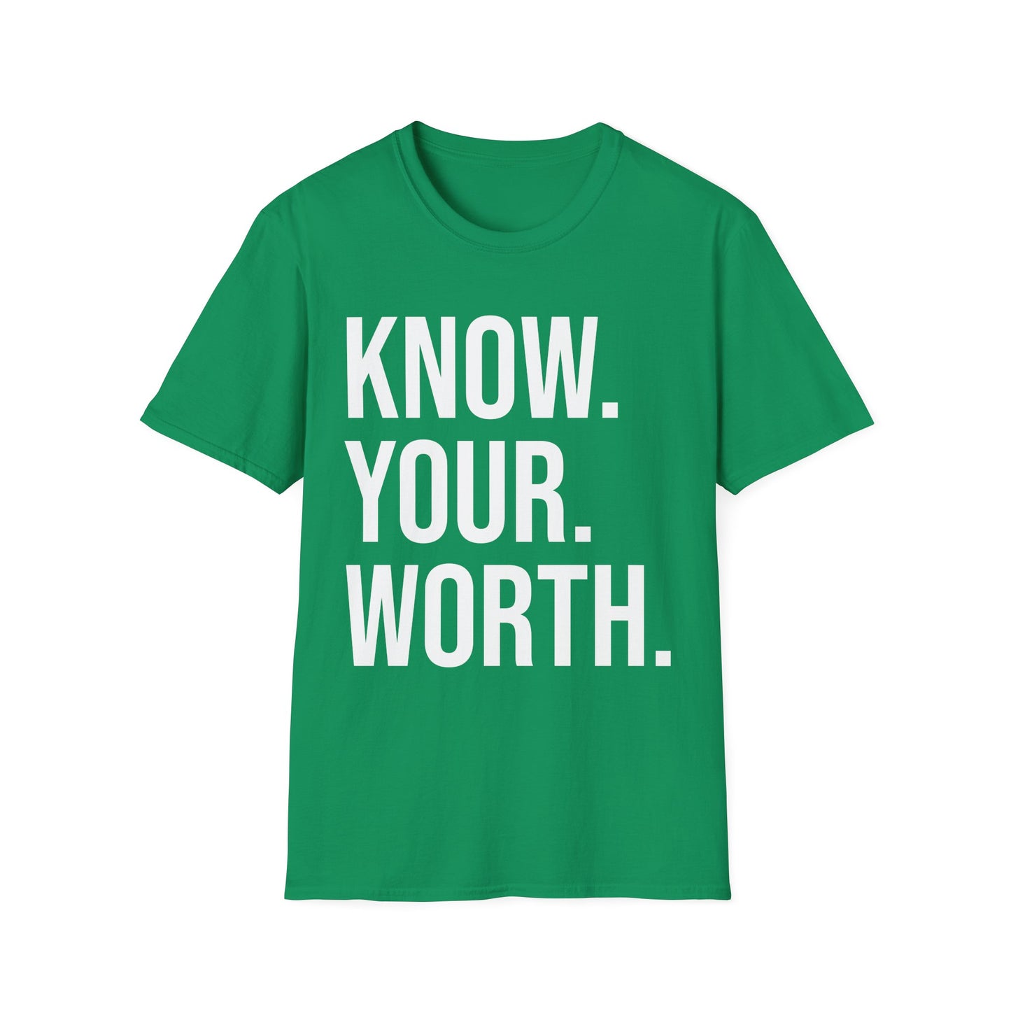 The CLASSIC Know Your Worth Tee! Perfect for Motivation, Self-Care, Gifts, Inspirational Apparel, Everyday Wear