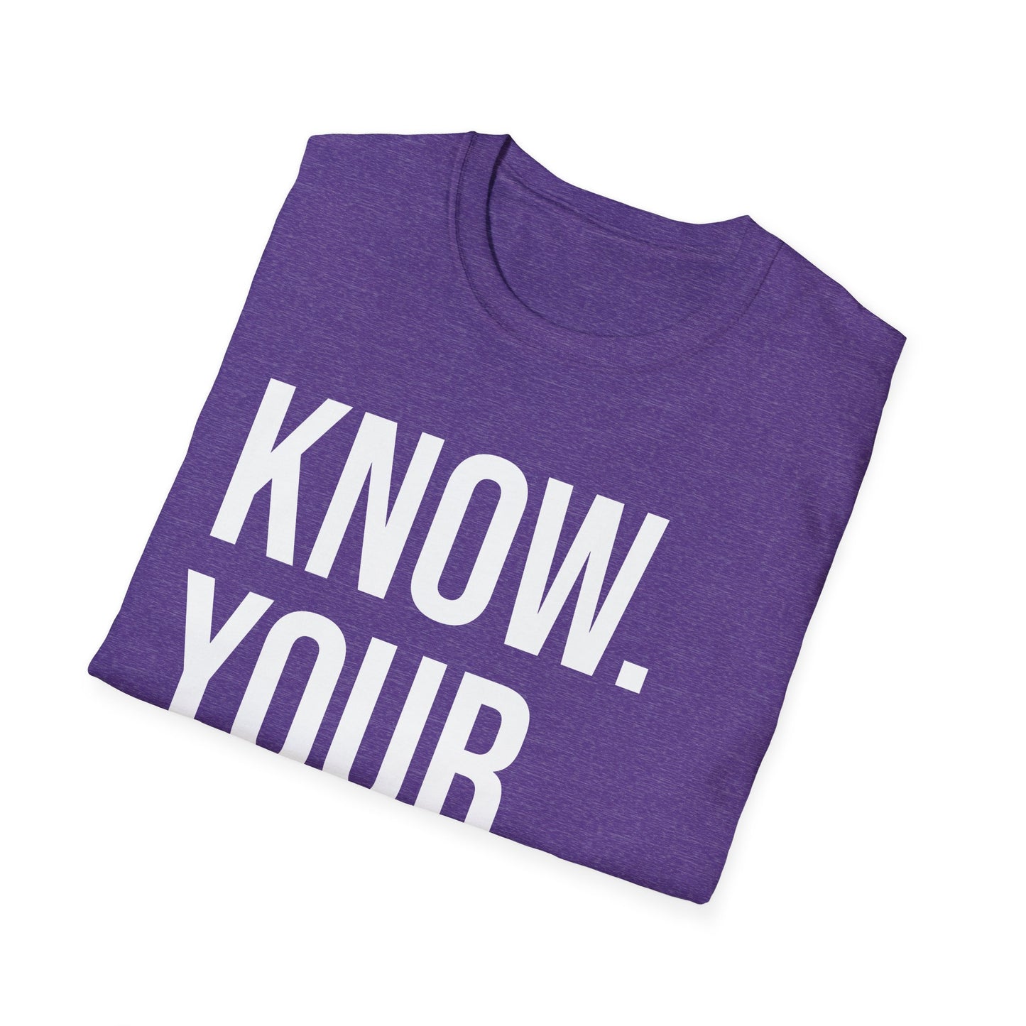 The CLASSIC Know Your Worth Tee! Perfect for Motivation, Self-Care, Gifts, Inspirational Apparel, Everyday Wear