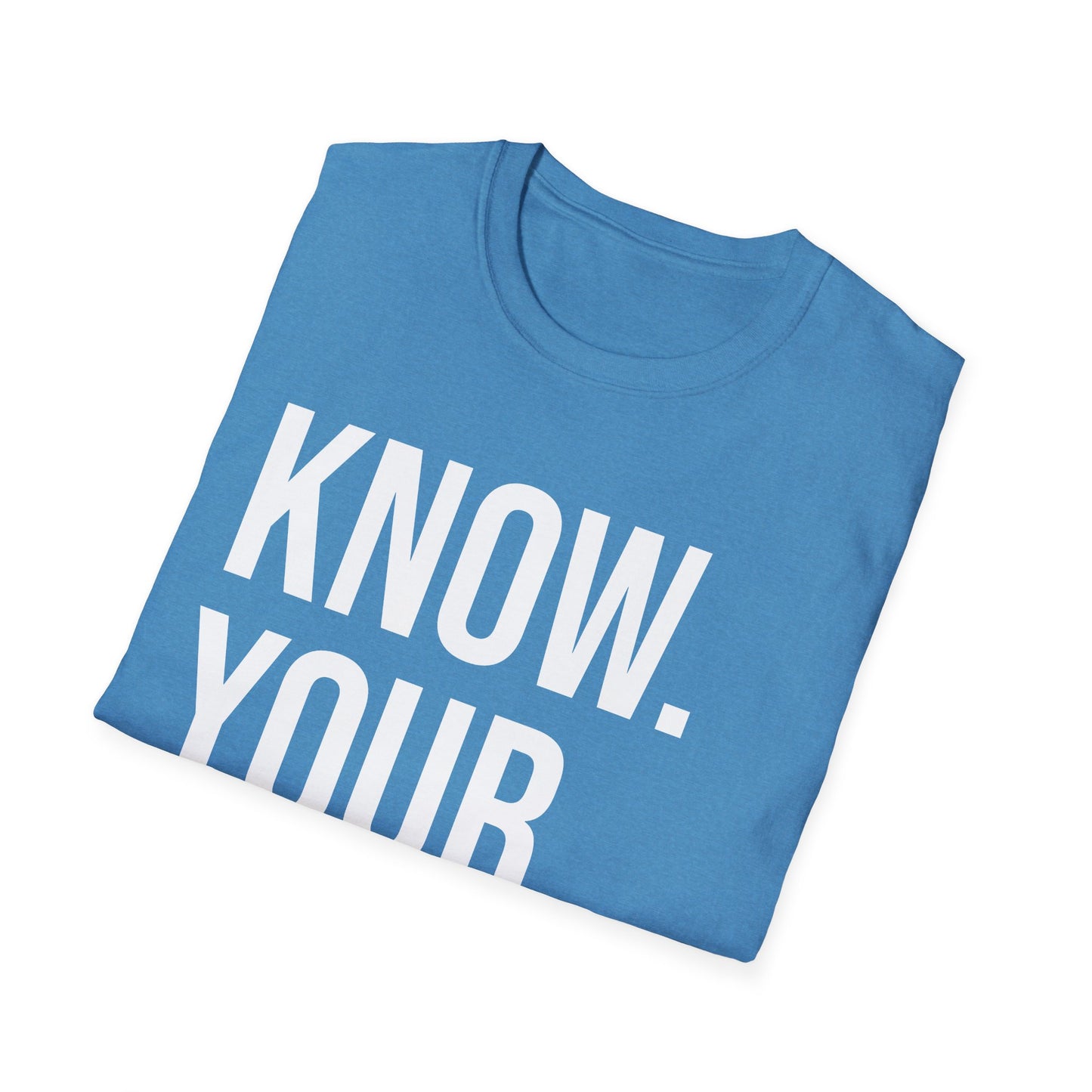 The CLASSIC Know Your Worth Tee! Perfect for Motivation, Self-Care, Gifts, Inspirational Apparel, Everyday Wear